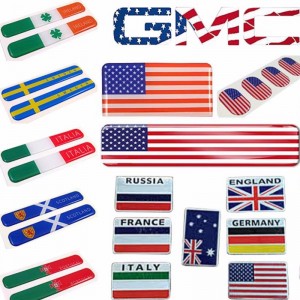 amerikai zászló kupolás matrica, embléma autó matricák